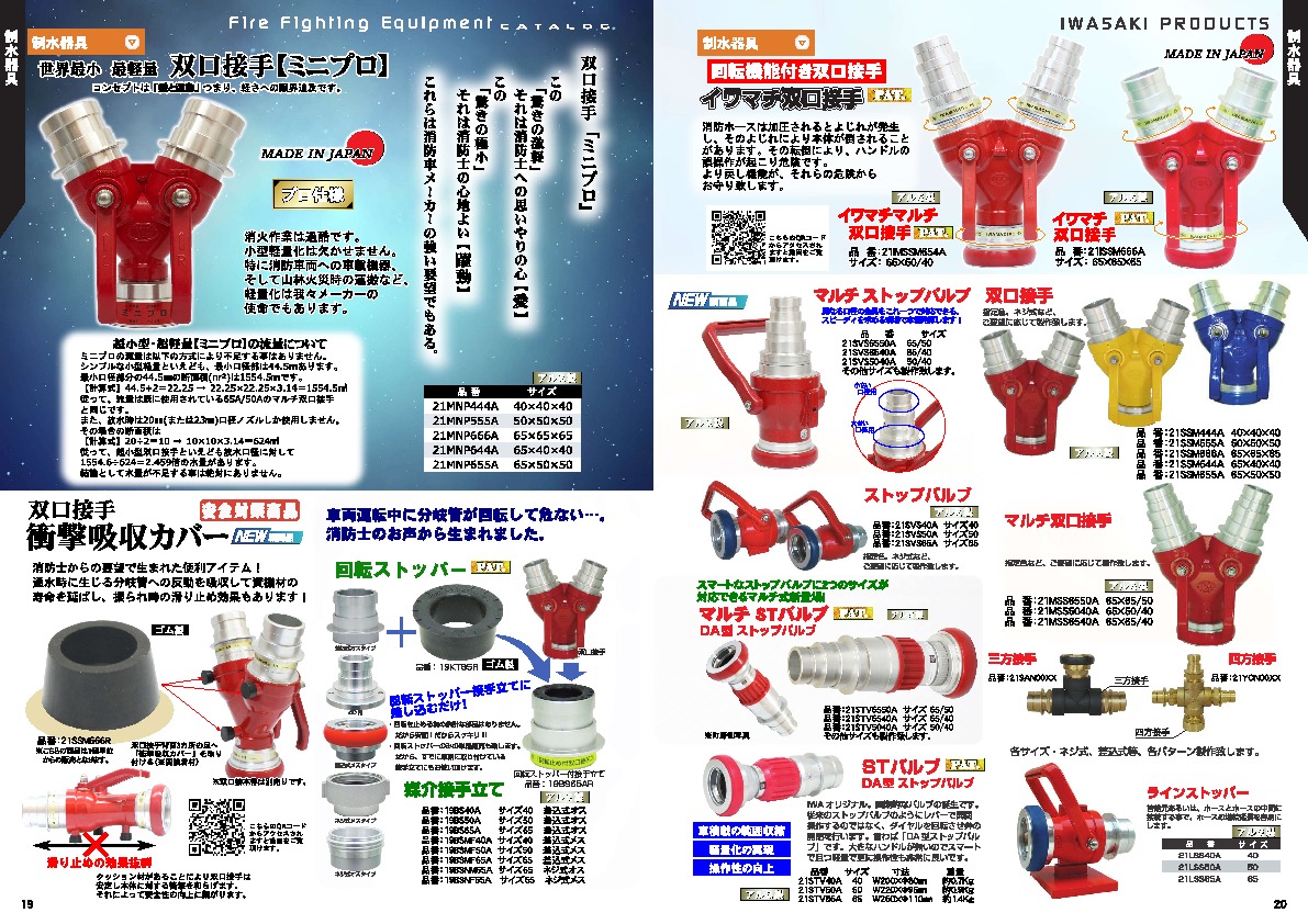 岩崎製作所 21ISSM666A 通水分岐管 アルミ製 イワマチ双口接手 イワマチ町野式 農業用